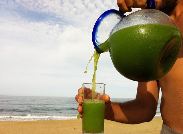 SUCO VERDE REFRESCANTE COM ÁGUA DE COCO